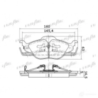 Тормозные колодки дисковые, комплект FRIGAIR 4058903111138 PD07.513 2477945 9 AEJC - Изображение 3