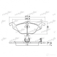 Тормозные колодки дисковые, комплект FRIGAIR 4058903111138 PD07.513 2477945 9 AEJC - Изображение 4