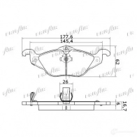 Тормозные колодки дисковые, комплект FRIGAIR 4058903111138 PD07.513 2477945 9 AEJC - Изображение 5