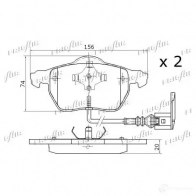 Тормозные колодки дисковые, комплект FRIGAIR 4058903098958 3Z JGK5 2477959 PD10.506 - Изображение 2