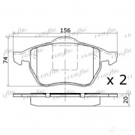 Тормозные колодки дисковые, комплект FRIGAIR 4058903098958 3Z JGK5 2477959 PD10.506 - Изображение 3