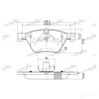 Тормозные колодки дисковые, комплект FRIGAIR 4058903110803 V3 NC57 2477879 PD02.504 - Изображение 2