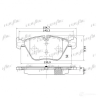 Тормозные колодки дисковые, комплект FRIGAIR 4058903110803 V3 NC57 2477879 PD02.504 - Изображение 3