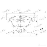 Тормозные колодки дисковые, комплект FRIGAIR T ZK63S 2477923 PD05.501 4058903098675 - Изображение 2