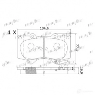 Тормозные колодки дисковые, комплект FRIGAIR PD16.504 2477998 Q3OFS XF 4058903099283 - Изображение 2