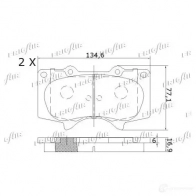 Тормозные колодки дисковые, комплект FRIGAIR PD16.504 2477998 Q3OFS XF 4058903099283 - Изображение 4