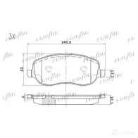 Тормозные колодки дисковые, комплект FRIGAIR 2477913 PJHE 1OH PD04.528 4058903110933 - Изображение 3