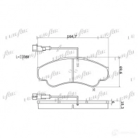 Тормозные колодки дисковые, комплект FRIGAIR 9 KWCZRQ 2477915 4058903110957 PD04.530 - Изображение 2