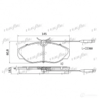 Тормозные колодки дисковые, комплект FRIGAIR 4058903110988 PD04.533 UW DJZ 2477918 - Изображение 2