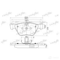 Тормозные колодки дисковые, комплект FRIGAIR 4058903110773 2477876 SF VOS PD02.501 - Изображение 2