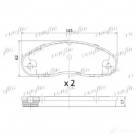 Тормозные колодки дисковые, комплект FRIGAIR WSHM USY 2478036 PD21.502 4058903099665 - Изображение 3