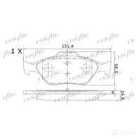 Тормозные колодки дисковые, комплект FRIGAIR V 4TMK 4058903099214 2477991 PD15.523 - Изображение 2