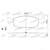 Тормозные колодки дисковые, комплект FRIGAIR DPQ FW 2477906 PD04.518 4058903098576 - Изображение 3