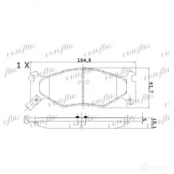 Тормозные колодки дисковые, комплект FRIGAIR 4058903099436 2478013 PD18.511 LR ZXH - Изображение 3