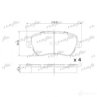 Тормозные колодки дисковые, комплект FRIGAIR 4058903098903 2477951 PD09.505 SCM 1TO - Изображение 2