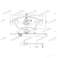 Тормозные колодки дисковые, комплект FRIGAIR 6 24Y1 2477961 PD10.508 4058903111237 - Изображение 3