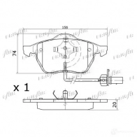 Тормозные колодки дисковые, комплект FRIGAIR 4058903098941 2477958 133E4 L7 PD10.505 - Изображение 3