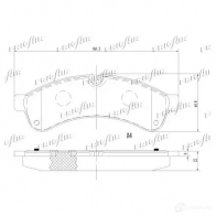 Тормозные колодки дисковые, комплект FRIGAIR PD04.544 1424291089 2YS K5PU 4058903113194 - Изображение 2