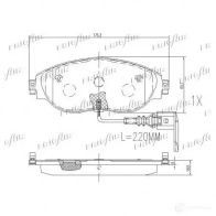 Тормозные колодки дисковые, комплект FRIGAIR EVVA4 6 PD10.520 1425078639 4058903113316 - Изображение 2