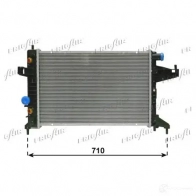 Радиатор охлаждения двигателя FRIGAIR 21 11.0118 MF9TYU Opel Corsa (C) 3 Хэтчбек 1.4 Twinport (F08. F68) 90 л.с. 2003 – 2009 0107.3118