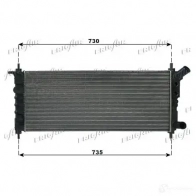 Радиатор охлаждения двигателя FRIGAIR 2471062 0107.3064 6V6I9 21 11.0064