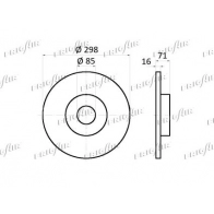 Тормозной диск FRIGAIR 1440550827 DC06.111 VXT QE - Изображение 2