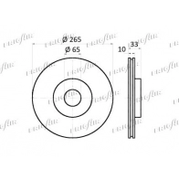 Тормозной диск FRIGAIR 1440550829 DC08.101 L R2J9 - Изображение 2