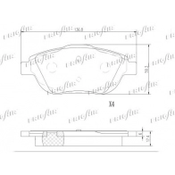 Тормозные колодки дисковые, комплект FRIGAIR 4J PUL 1440550834 PD03.511 - Изображение 2