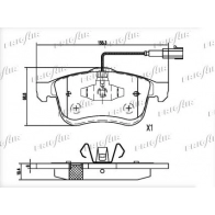 Тормозные колодки дисковые, комплект FRIGAIR 1440550835 RE GWN0 PD04.548 - Изображение 2