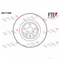 Тормозной диск FTE DWSXV 91 Audi A6 (C6) 3 Универсал 3.0 Tdi Quattro 233 л.с. 2006 – 2008 BS7174HB 4028569481432