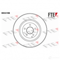 Тормозной диск FTE BS5516B 607227 G 9M2RTZ 4028569695341