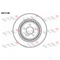 Тормозной диск FTE LPWZ P Mercedes E-Class (S211) 3 Универсал 6.2 E 63 AMG (2177) 514 л.с. 2006 – 2009 BS7514B 4028569701417