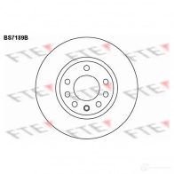 Тормозной диск FTE H 93H6 BS7189B Opel Corsa (D) 4 Хэтчбек 1.7 CDTI (L08. L68) 125 л.с. 2006 – 2011 4028569696591