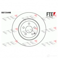 Тормозной диск FTE 4028569496269 BS7254HB 607595 5Q4YY ML