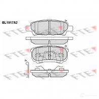 Тормозные колодки дисковые, комплект FTE 24015 605020 BL1917A2 240 14