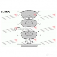 Тормозные колодки дисковые, комплект FTE BL1405A2 Fiat Brava 21928 2 1927