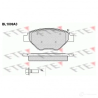 Тормозные колодки дисковые, комплект FTE C37RR 604997 BL1899A3 239 34