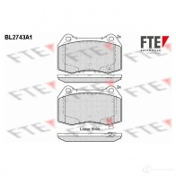 Тормозные колодки дисковые, комплект FTE 605935 2314 2 BL2743A1 23143