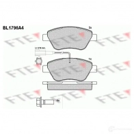 Тормозные колодки дисковые, комплект FTE 23706 237 05 BL1796A4 604853