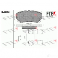 Тормозные колодки дисковые, комплект FTE J69XEE4 BL2835A1 Jeep Cherokee (KL) 5 2013 – 2020 D164 0-8966