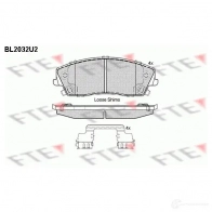 Тормозные колодки дисковые, комплект FTE D1056-7962 Dodge Charger 2 (LD) Седан 3.6 296 л.с. 2011 – 2014 2 4166 BL2032U2