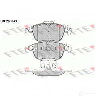 Тормозные колодки дисковые, комплект FTE 2470 9 BL2066A1 24710 Renault Laguna (KT) 3 Универсал 2.0 dCi GT (KT11. KT1E. KT1N) 178 л.с. 2008 – 2015