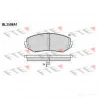 Тормозные колодки дисковые, комплект FTE 2 4346 D1188-8307 BL2508A1 Suzuki Grand Vitara (JT, TE, TD) 2 Кроссовер 3.2 AWD (TDB4. JT632. JB632) 233 л.с. 2009 – 2015