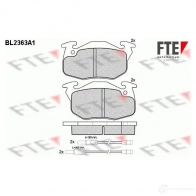 Тормозные колодки дисковые, комплект FTE 605507 20906 20 905 BL2363A1