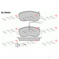 Тормозные колодки дисковые, комплект FTE 20267 BL1894A4 202 61 Peugeot 807 1 (E) 2002 – 2014