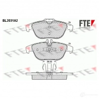 Тормозные колодки дисковые, комплект FTE BL2031A2 Mercedes C-Class (S204) 3 Универсал 3.0 C 350 CDI (2025) 224 л.с. 2007 – 2014 24254 242 53