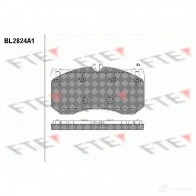 Тормозные колодки дисковые, комплект FTE BL2824A1 D1781-9010 606023 251 11