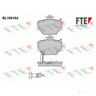 Тормозные колодки дисковые, комплект FTE 2 1998 BL1691A4 21999 604712