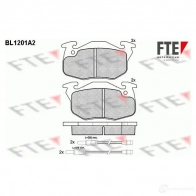 Тормозные колодки дисковые, комплект FTE 604240 20906 BL1201A2 20 905