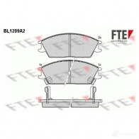 Тормозные колодки дисковые, комплект FTE 21773 BL1209A2 604247 2 1012